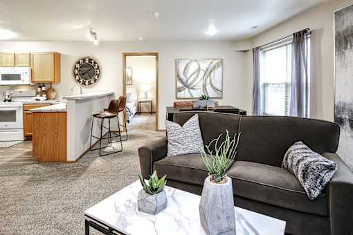 Living Room With Kitchen at Tranquility Pointe, Nebraska