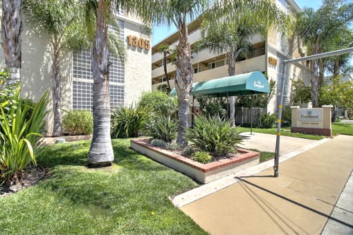 Apartment Entrance at Courtyard, Redwood City, California