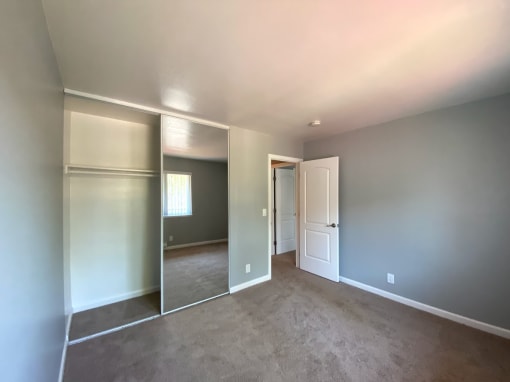 view of bedroom and closet
