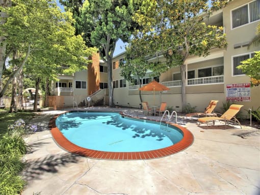 Glimmering Pool at Laurel Grove Apartments, California, 94025