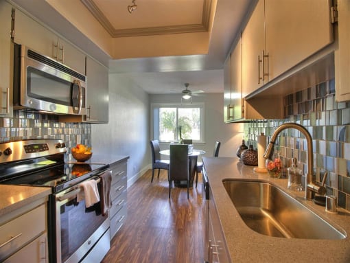 Electric Range In Kitchen at Aviana, California