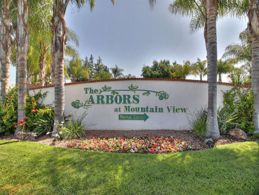 front sign at The Arbors at The Arbors at Mountain View, Mountain View, CA