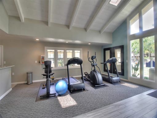 Cardio Machines In Gym at Balboa Apartments, Sunnyvale, California