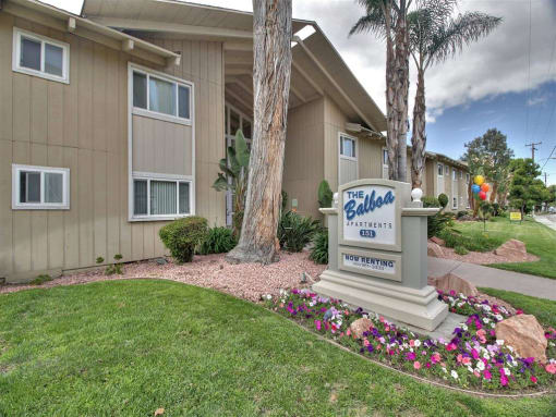 Property Signage at Balboa Apartments, Sunnyvale, CA