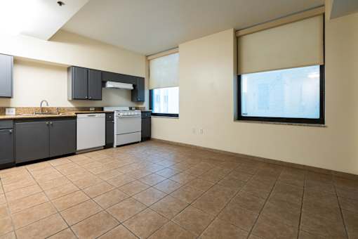 Home Kitchen at 200 Carondelet Apartments, New Orleans, 70130