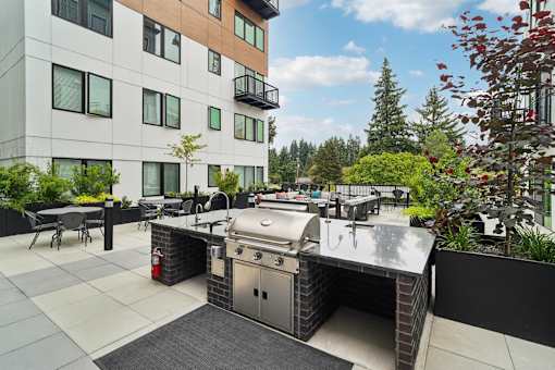 BBQ Grills in Courtyard