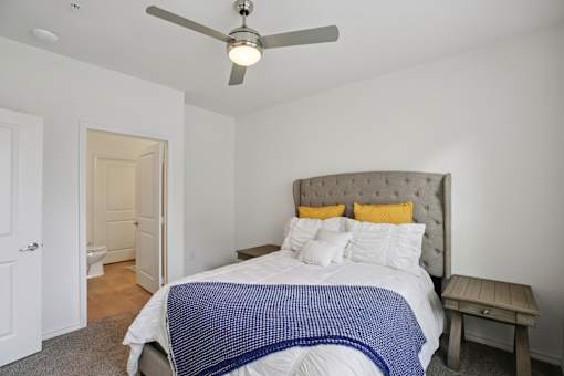 Bedroom at Harrisburg Lofts, Texas
