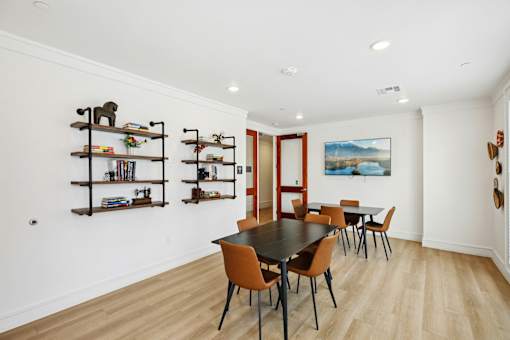 Modern Dining Area at Harrisburg Lofts, Houston, Texas