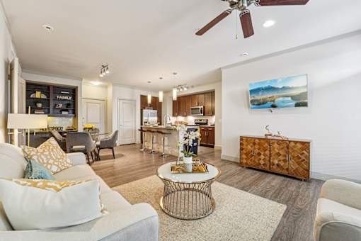 Living Room at Kings Landing, Kingwood, Texas