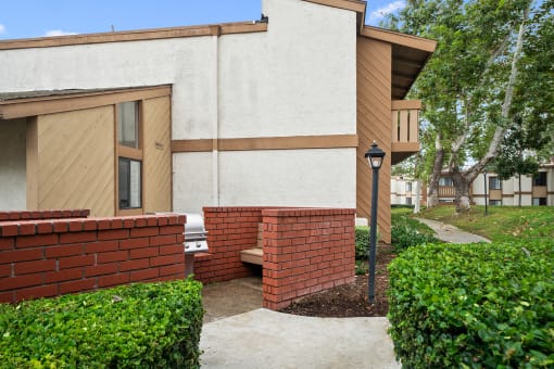 our apartments offer a walkway in front of the building