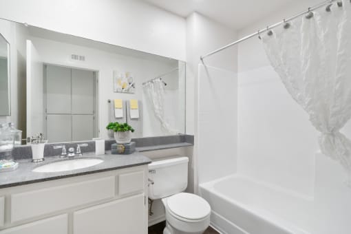 a bathroom with a sink toilet and a shower