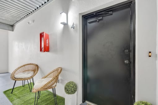 Front entrance with foyer area