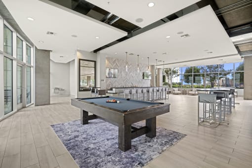 Allure Hermann Park | Clubroom Bar with Catering Kitchen