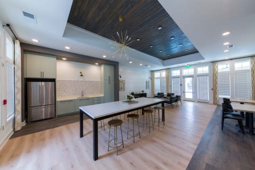 Nathan Ridge Apartments - Clubroom with Kitchen and TVs