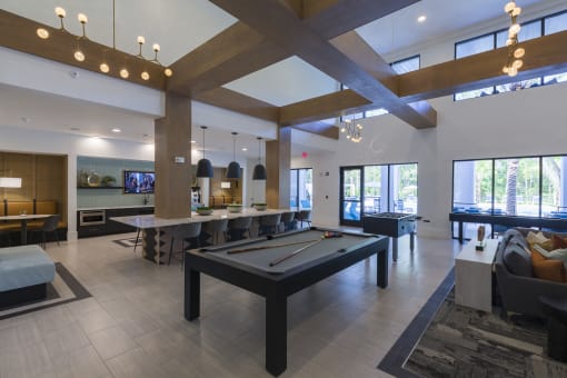 Longleaf at St. Johns Apartments | St. Johns, FL | Clubroom with Billiards