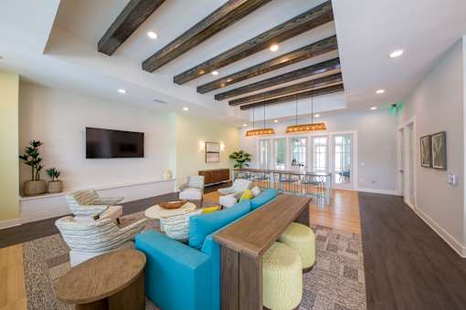 Madison Palms | Jacksonville, FL | Clubroom with Kitchen  and TV