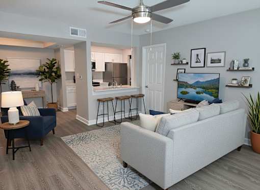 The Palms of Clearwater Living Room (virtually staged)