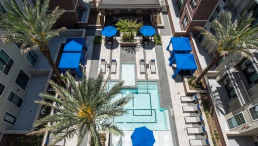 Aerial of Pool