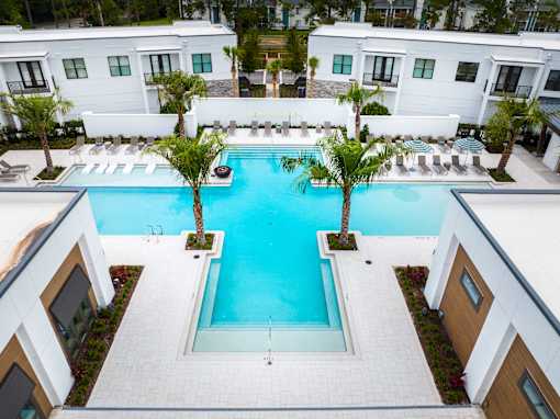 Aerial Pool View at The Residences at Enso, Jacksonville