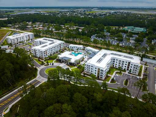 Birds Eye View of Apartment Building at The Residences at Enso, Jacksonville, Florida
