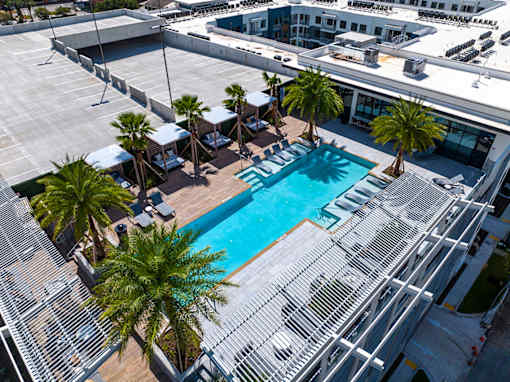 Rooftop Infinity Pool at The Station at San Marco, Jacksonville