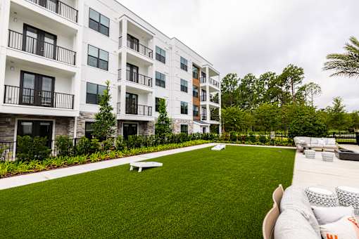 Community green space at The Residences at Enso, Jacksonville, FL, 32224