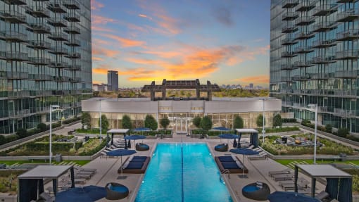 Allure Hermann Park | Infinity Pool with Private Cabanas