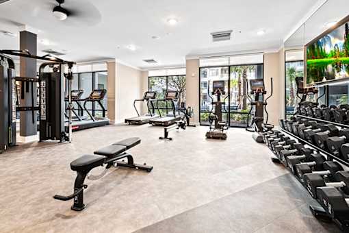 State-of-the-Art Fitness Center at The Station at San Marco, Jacksonville, FL