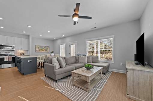Modern Living Room at Regency Townes, Winterville, NC  