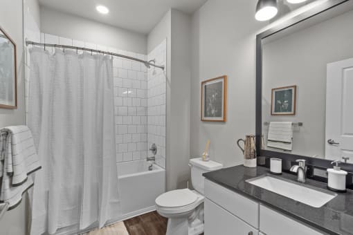 Bathroom at Spinning Mill Lofts, Clayton, NC 27520