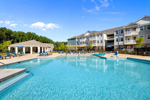 Sparkling Pool at The Address Galleria, Matthews, North Carolina