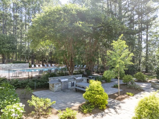 Poolside Grilling Station