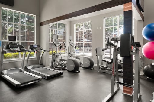 Fitness Center with Strength and Cardio Equipment