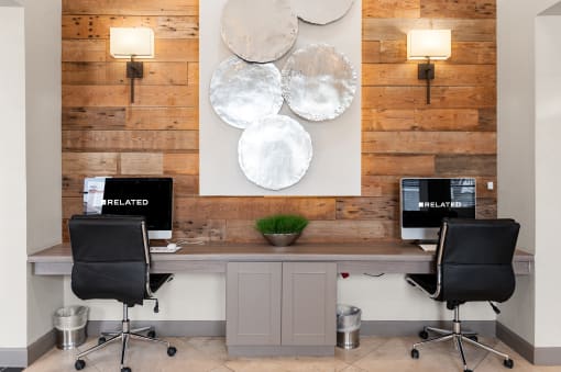 Business Center with Computers