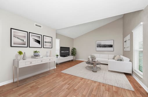 Renovated living room at Retreat at Altamonte Springs