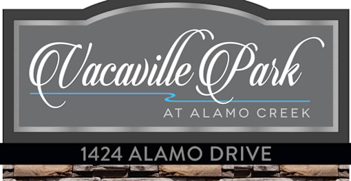 Vacaville Park sign at Vacaville Park Apartments, Vacaville, CA, 95687