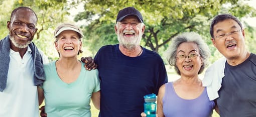 Stock photo of group of seniors