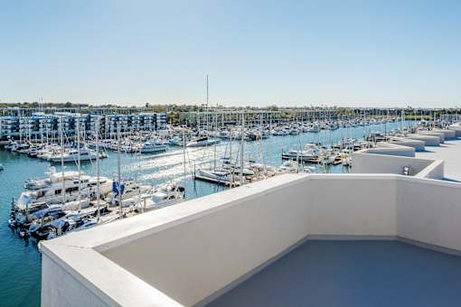 A marina with boats docked in the water at Esprit Marina del Rey, 90292