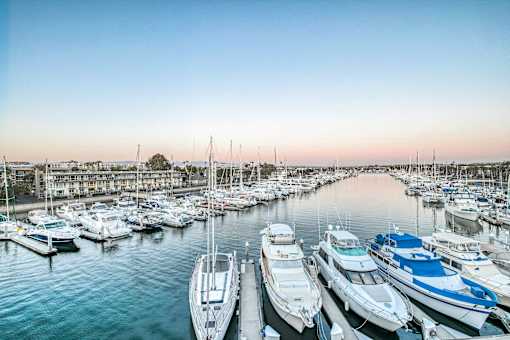 A marina filled with lots of boats.