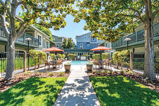 Green Walking Trail  at Pleasanton Glen Apartments, Pleasanton, CA