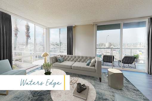 Large Living Area  at Marina Harbor, Marina del Rey, California