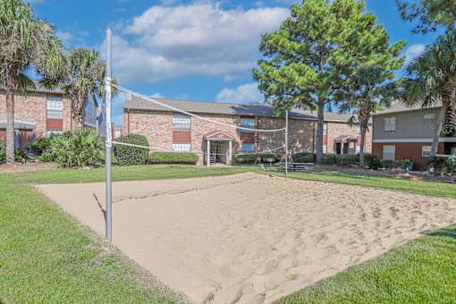 Sand volleyball court at Magnolia apartments in Shreveport, LA