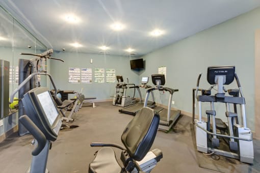 State of The Art Fitness Facility at Patriot Park Apartment Homes in Fayetteville, NC,28311
