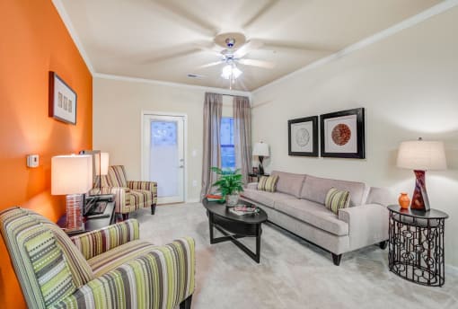 Spacious Living Area at Patriot Park Apartment Homes in Fayetteville, NC,28311