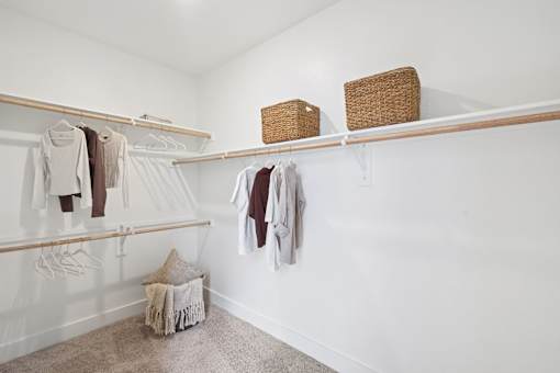 Closet Model Unit at Woodgate Place in Waco, TX