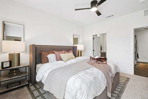 Bedroom Model Unit at Woodgate Place in Waco, TX
