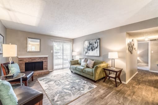 model living room 1 at Westdale Pointe in Austin, TX