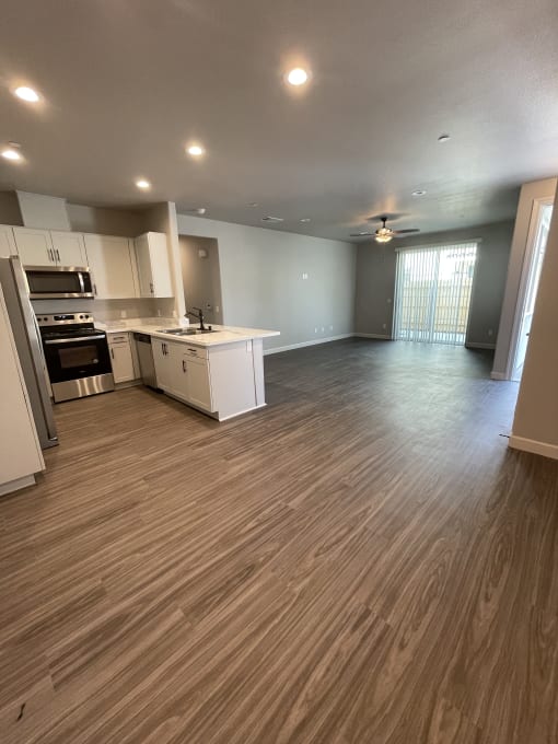 Dining Room, Kitchen, Living Room
