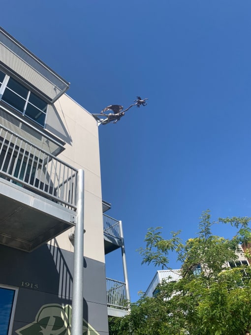 Iron Bird Statue