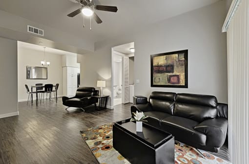 The Riviera Apartments in Tulare Living Room